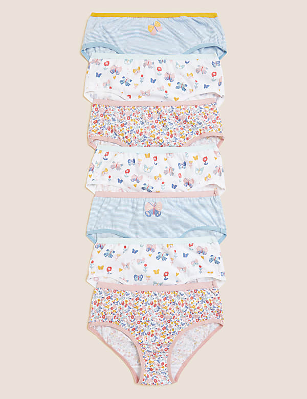 7pk Pure Cotton Butterfly Knickers
