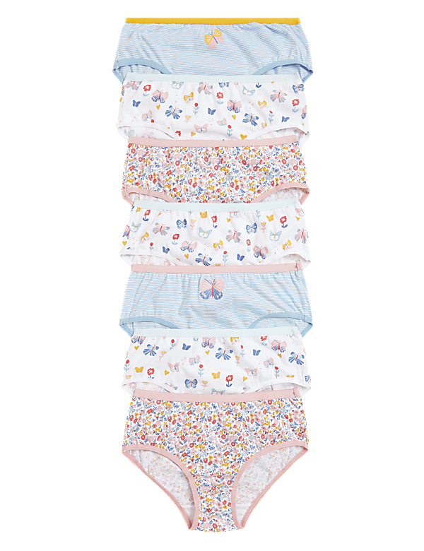 7pk Pure Cotton Butterfly Knickers