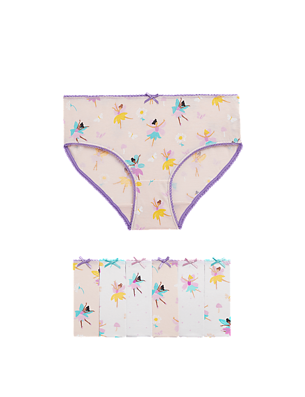 7pk Pure Cotton Flower Fairies Knickers