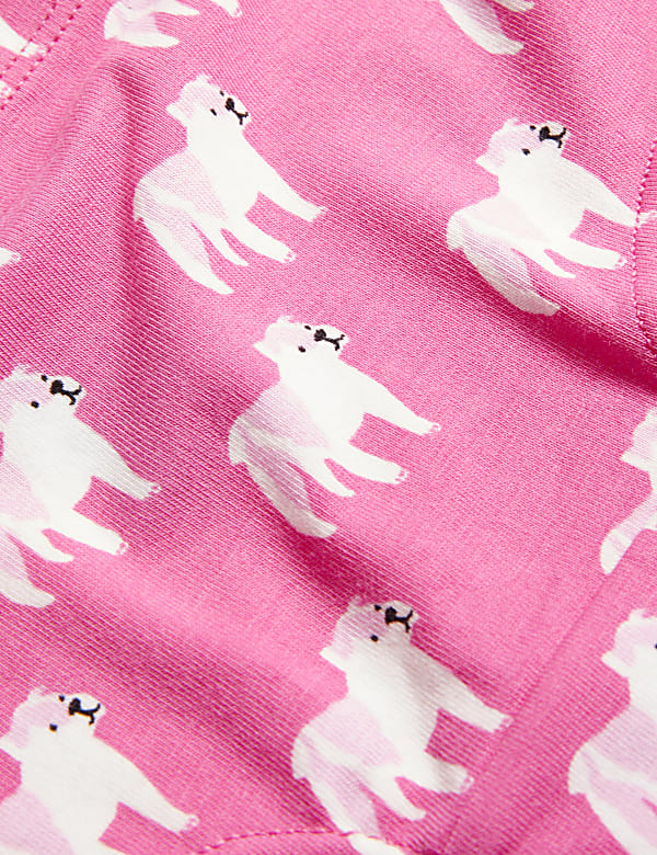 7pk Cotton Rich Dog Print Shorts