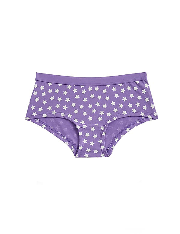 7pk Cotton Rich Stars Shorts (5-16 Yrs)