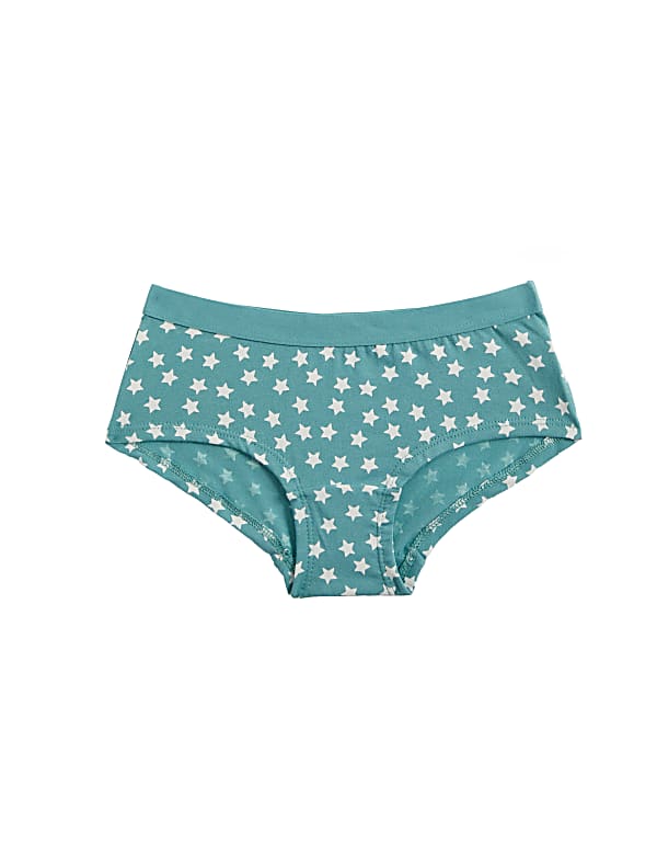 7pk Cotton Rich Stars Shorts (5-16 Yrs)