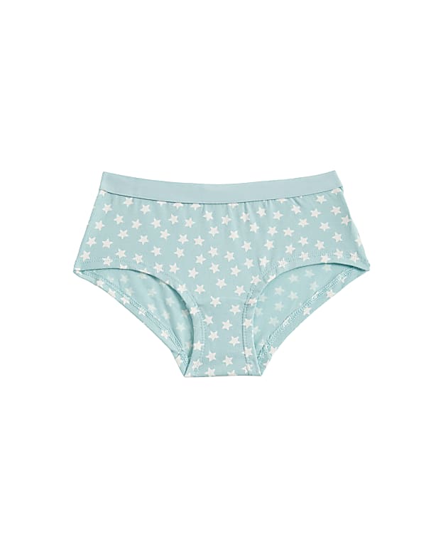 7pk Cotton Rich Stars Shorts (5-16 Yrs)