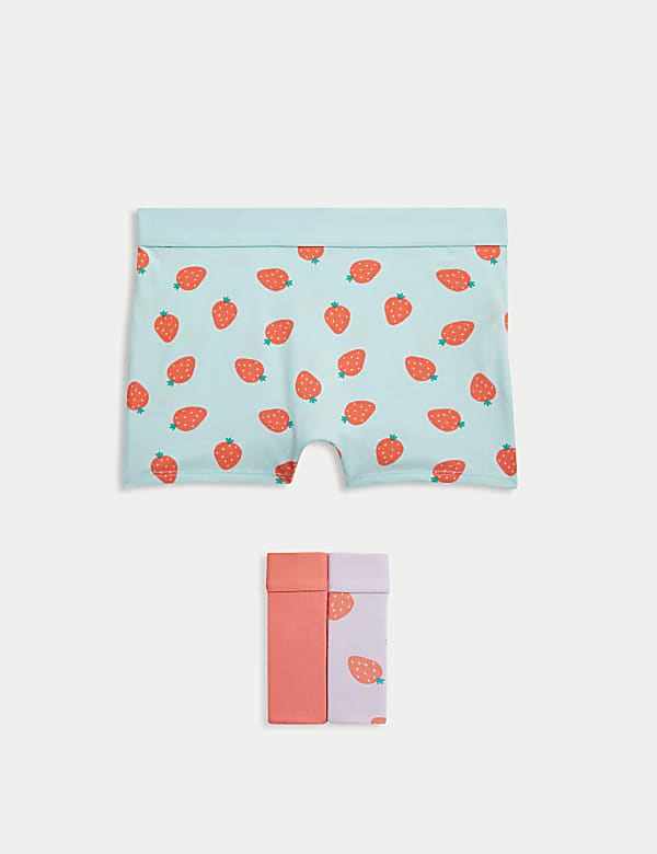 Set van 3 katoenrijke boxershorts met aardbeienmotief (5-16 jaar) - NL