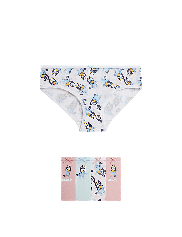 5pk Cotton with Stretch Bluey™ Knickers (2-8 Yrs)