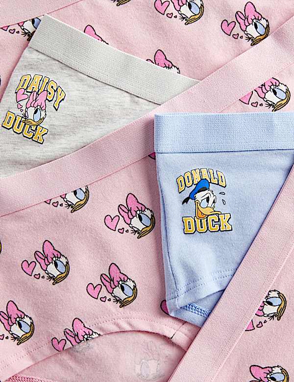5pk Cotton with Stretch Daisy Duck™ Shorts (5-16 Yrs)