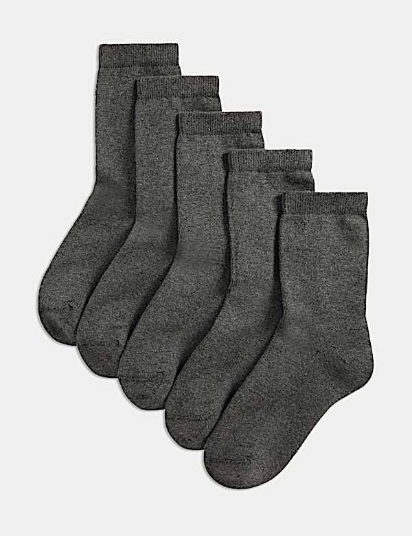 5pk Ultimate Comfort Cotton Blend Socks - VN