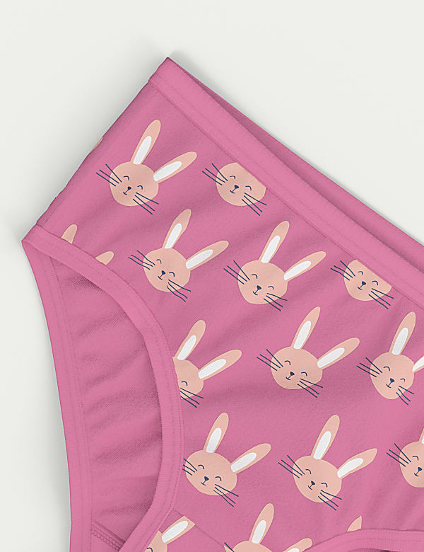 7pk Cotton with Stretch Animal Knickers (2-12 Yrs)