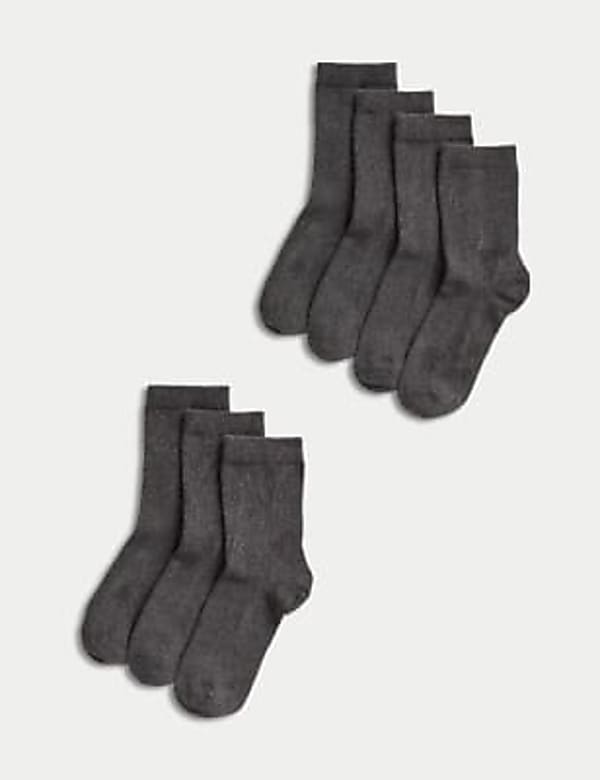7pk of Ankle School Socks - AL