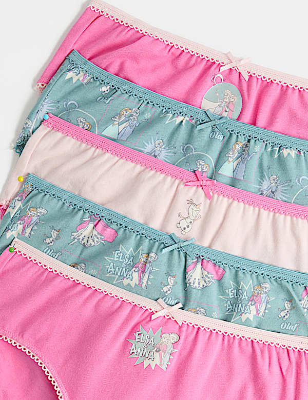 5 Pack Disney Frozen&trade; Cotton with Stretch Knickers (2-8 Yrs) - EE