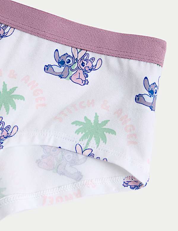 5pk Cotton with Stretch Lilo & Stitch™ Knickers (5-16 Yrs)