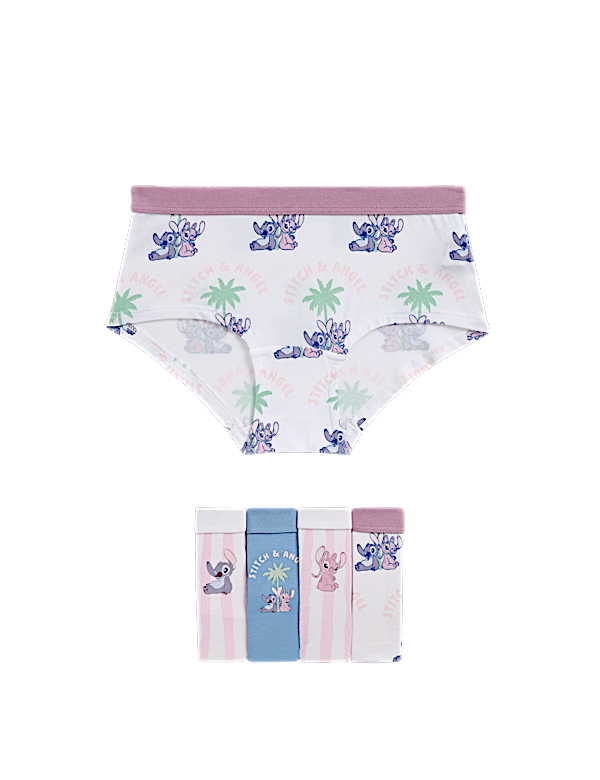 5pk Cotton with Stretch Lilo & Stitch™ Knickers (5-16 Yrs)