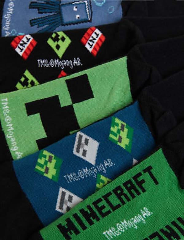 5pk Minecraft™ School Socks