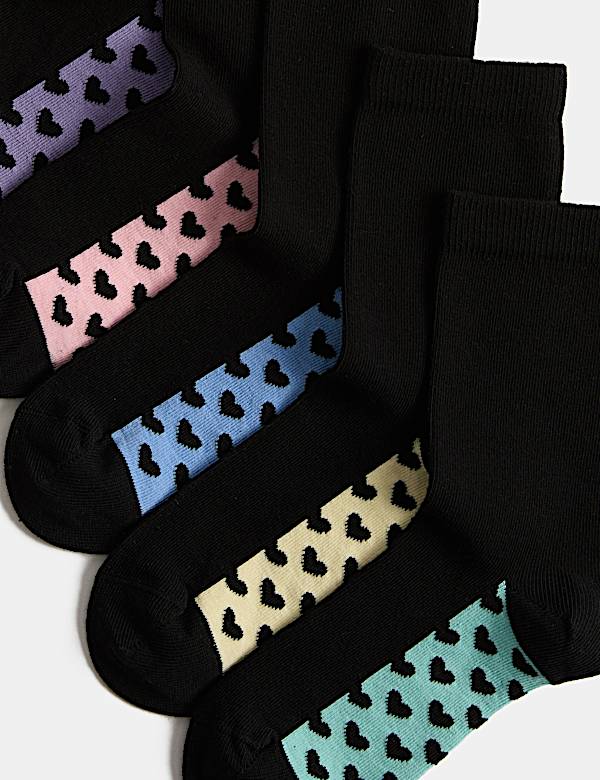 5 Pack Cotton Rich Socks - CZ