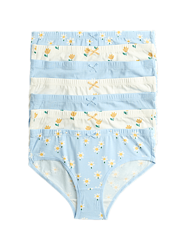 7 Pack Floral Knickers (18 Mths-14 Yrs)