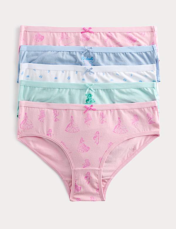 5 Pack Cotton Rich Disney Princess&trade; Knickers (18 Mths-8 Yrs)