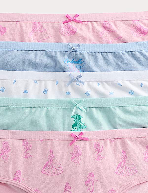 5 Pack Cotton Rich Disney Princess&trade; Knickers (18 Mths-8 Yrs)
