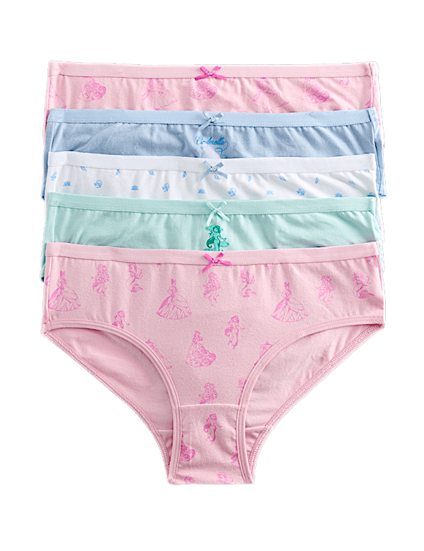 5 Pack Cotton Rich Disney Princess&trade; Knickers (18 Mths-8 Yrs)