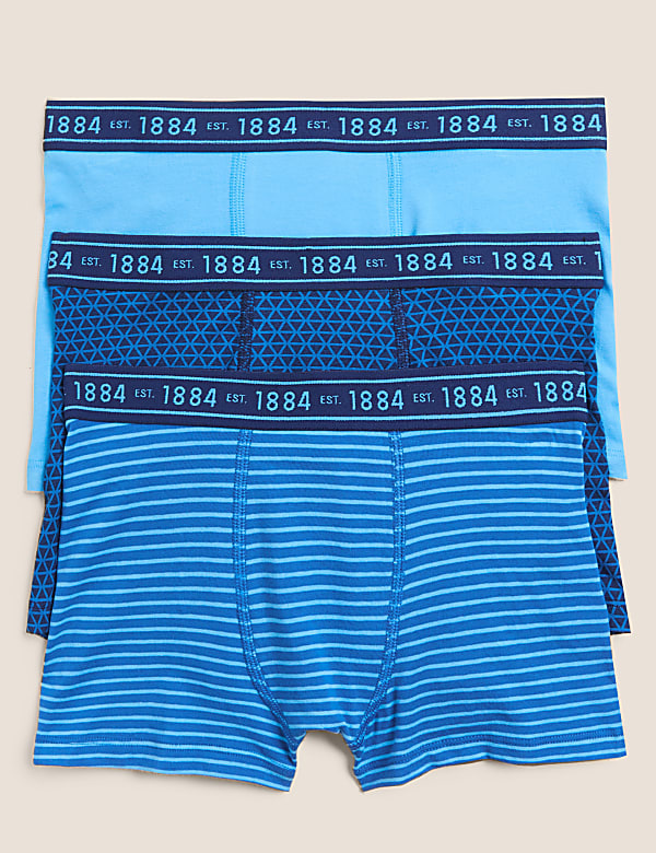 3pk Cotton with Stretch Trunks (6-16 Yrs)