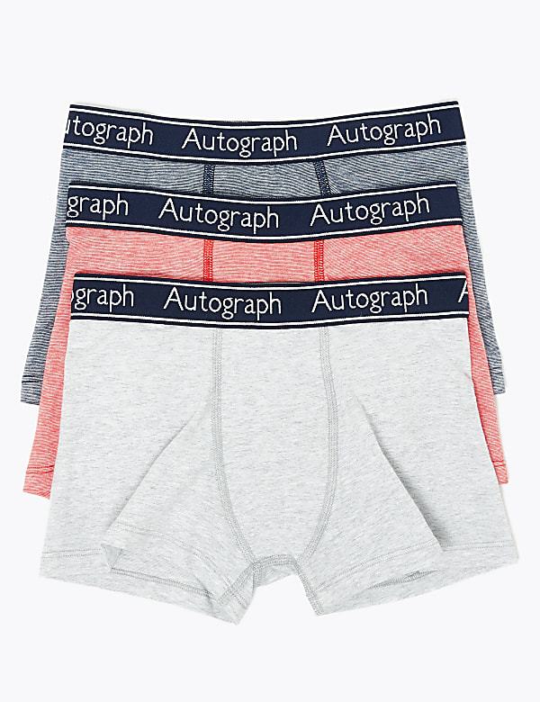 3 Pack Cotton with Lycra® Trunks