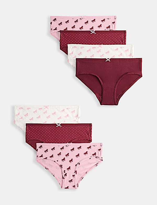 7 Pack Cotton Rich Horse Knickers (18 Months-16 Yrs)