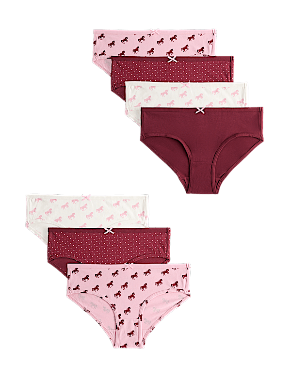 7 Pack Cotton Rich Horse Knickers (18 Months-16 Yrs)