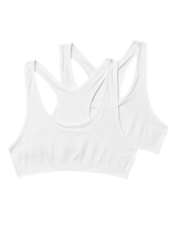 2pk Seamfree Crop Tops (9-16 Yrs)