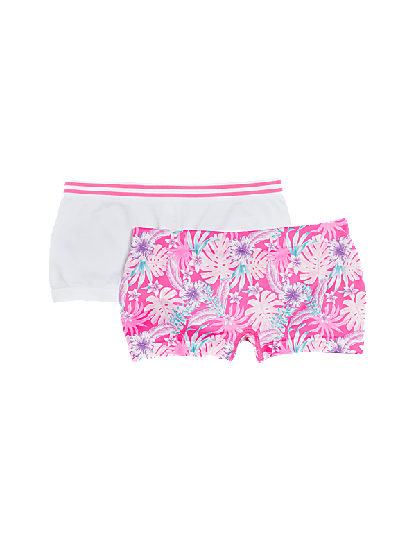 2pk Seamfree Tropical Print Shorts