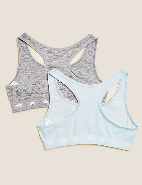 2pk Seamfree Crop Tops (6-16 Yrs)