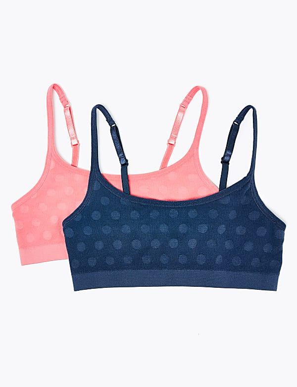 2 Pack Spot Print Crop Tops