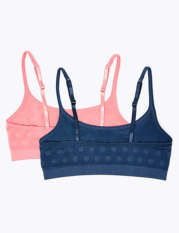 2 Pack Spot Print Crop Tops