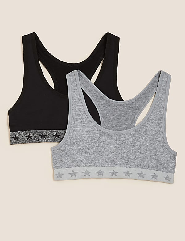 2P SF Star Trim Crop Top