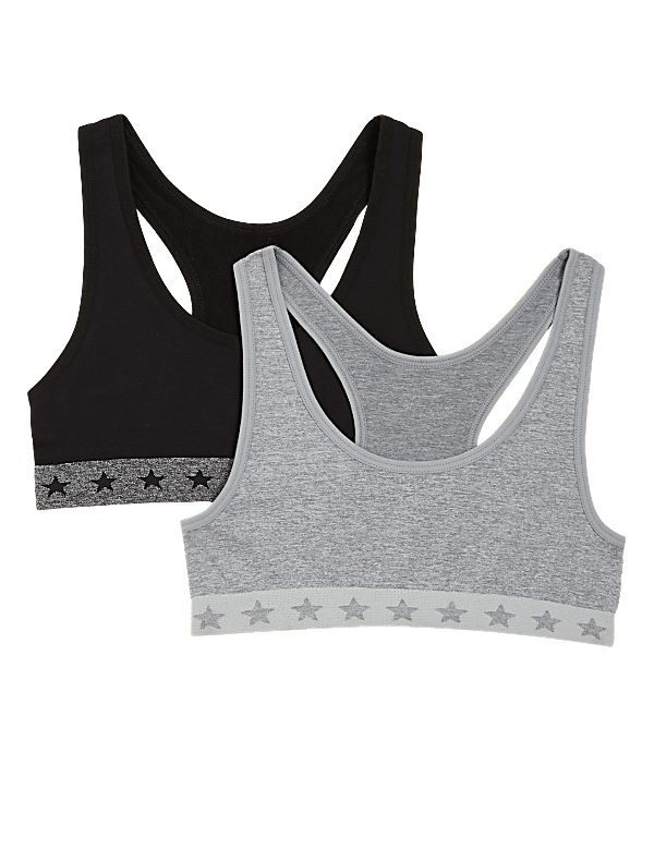 2P SF Star Trim Crop Top
