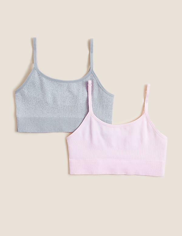 2pk Seamfree Crop Tops (9-16 Yrs)