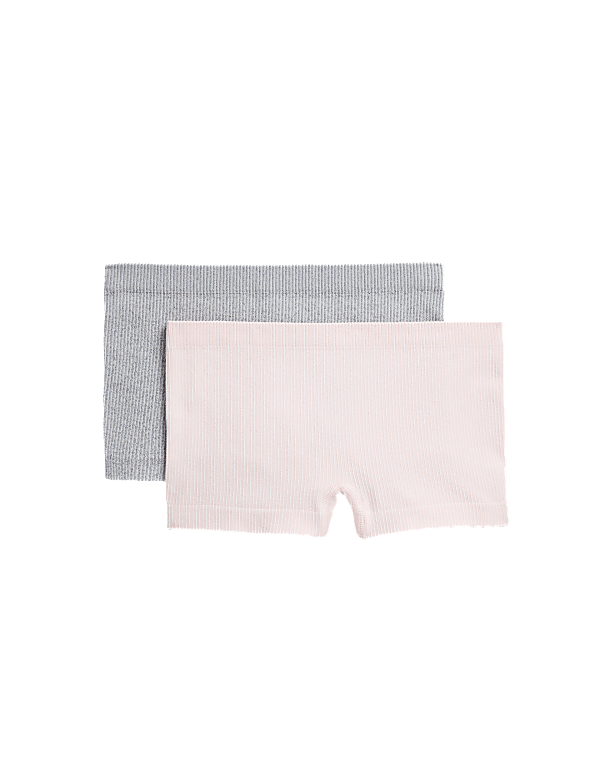 2pk Ribbed Shorts (9-16 Yrs)