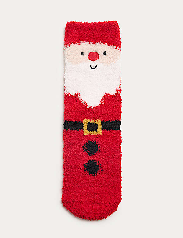 Santa Cosy Slipper Socks in Gift Box - TW