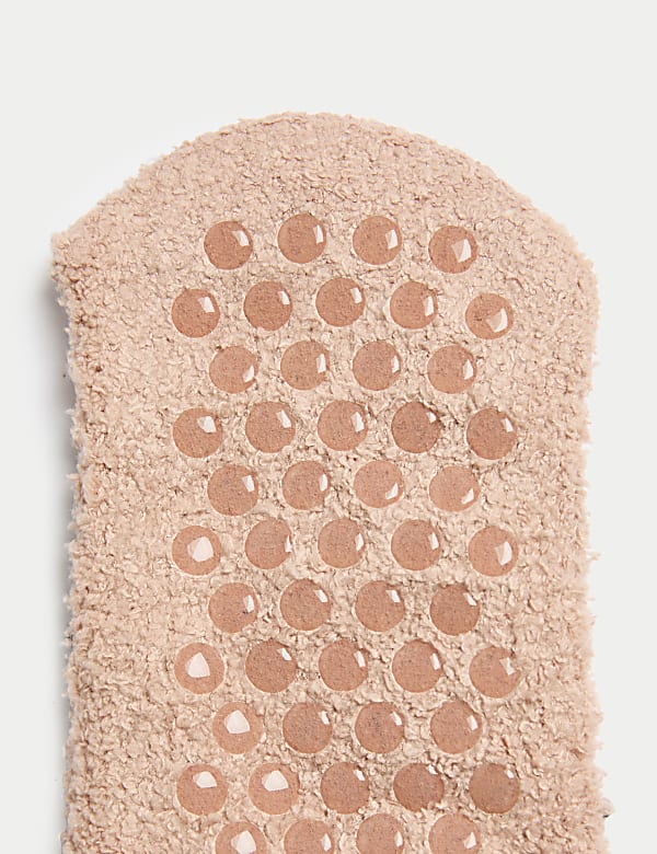 Pack de 2 pares de calcetines zapatilla abrigados con diseño de leopardo y brillos - ES