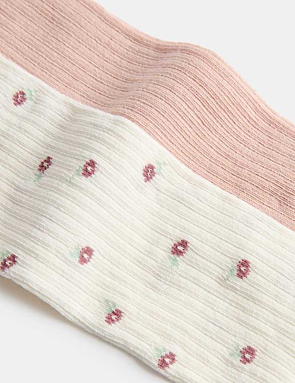 2 Pack Cotton Rich Baby Tights (0-3 Yrs) - IL