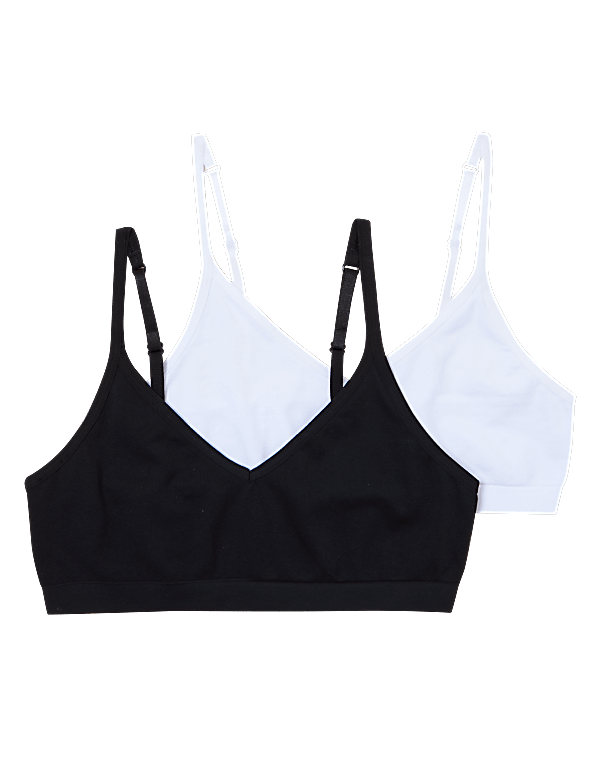 2pk Seamfree Cropped Tops (9-16 Yrs)