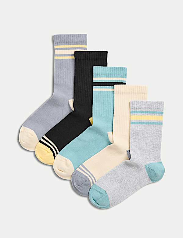 Lot de 5&nbsp;paires de chaussettes sport Calm Surf en coton (du 23&nbsp;au 40,5) - CH