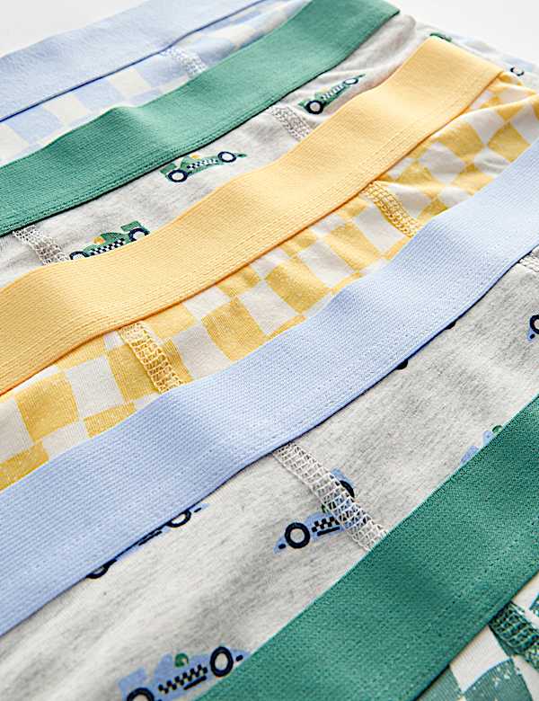 5 Pack Cotton with Stretch Checkerboard Mix Trunks (18 Mths-10 Yrs) - US