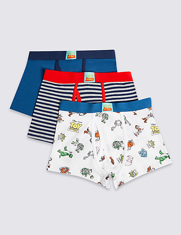 3 Pack Cotton with Stretch Toy Story™ Trunks (18 Months - 16 Years)