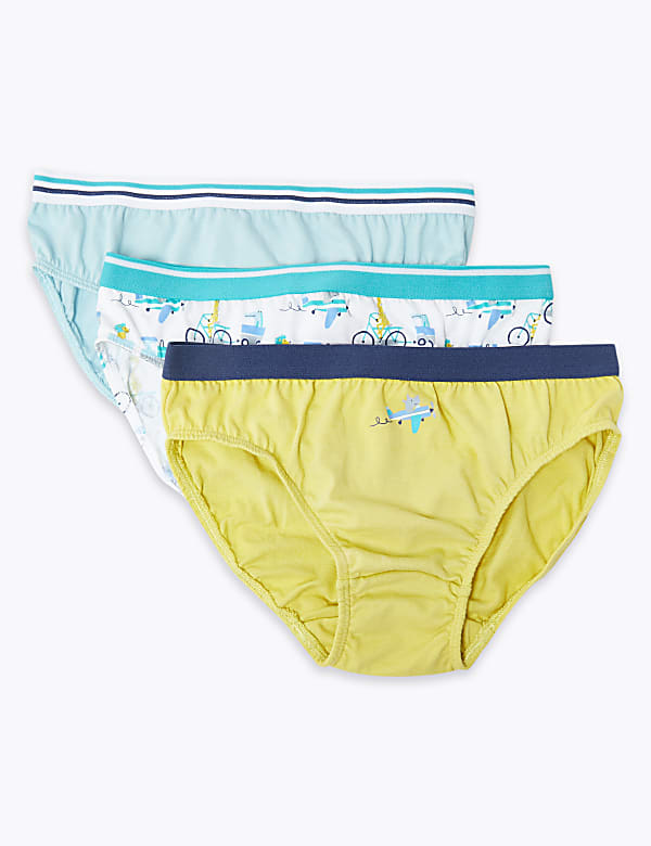 5 Pack Cotton Transport Briefs (18 Months - 8 Years)