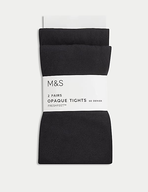 2pk 60 Denier School Tights 3 16 Yrs BLACK Tights M S CZ