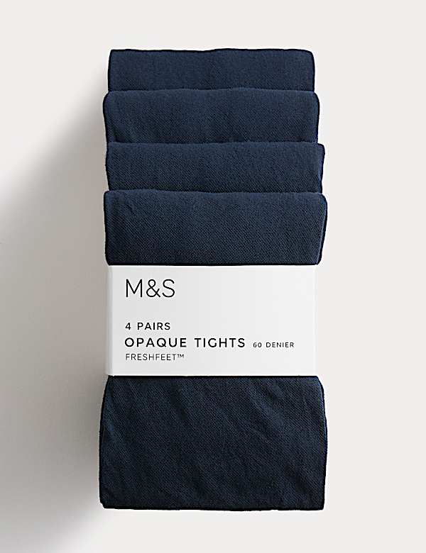 4pk 60 Denier School Tights (3-16 Yrs) - MV