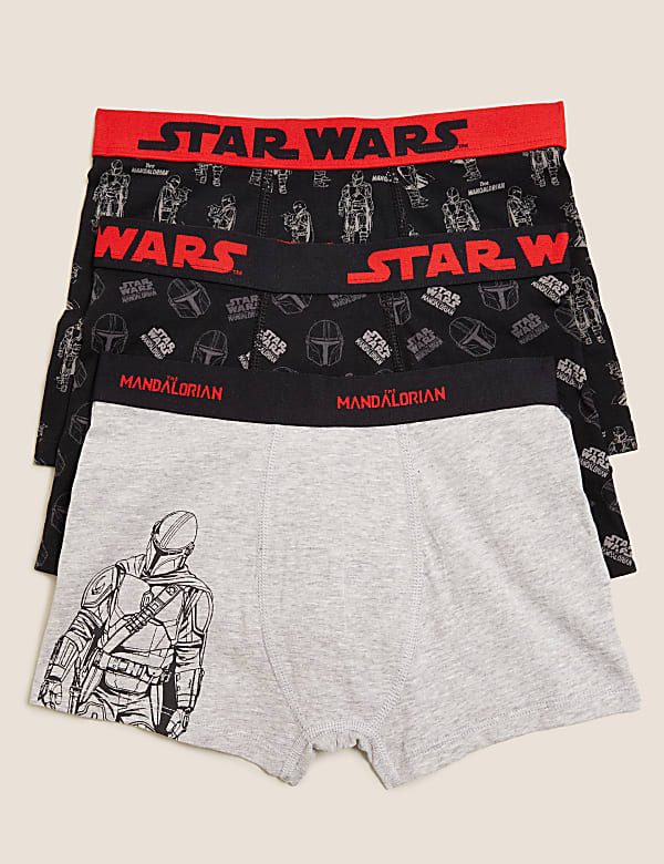 3pk Cotton Rich Star Wars™ Trunks (4-14 Yrs)
