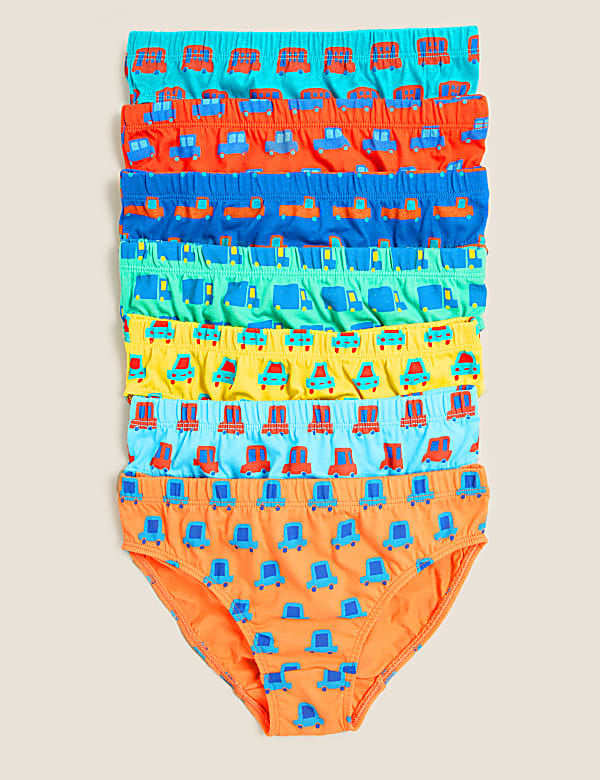 7pk Pure Cotton Transport Briefs