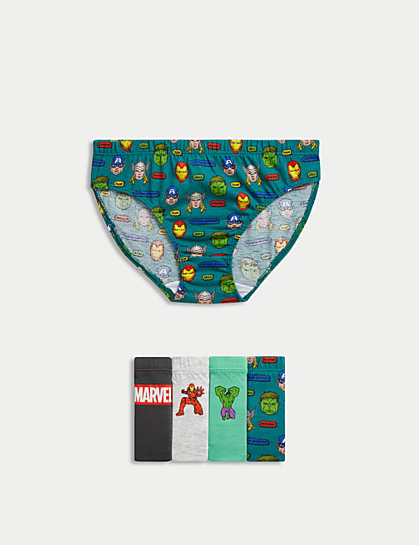 Buy 5pk Pure Cotton Marvel Briefs 2 10 Yrs at Marks Spencer
