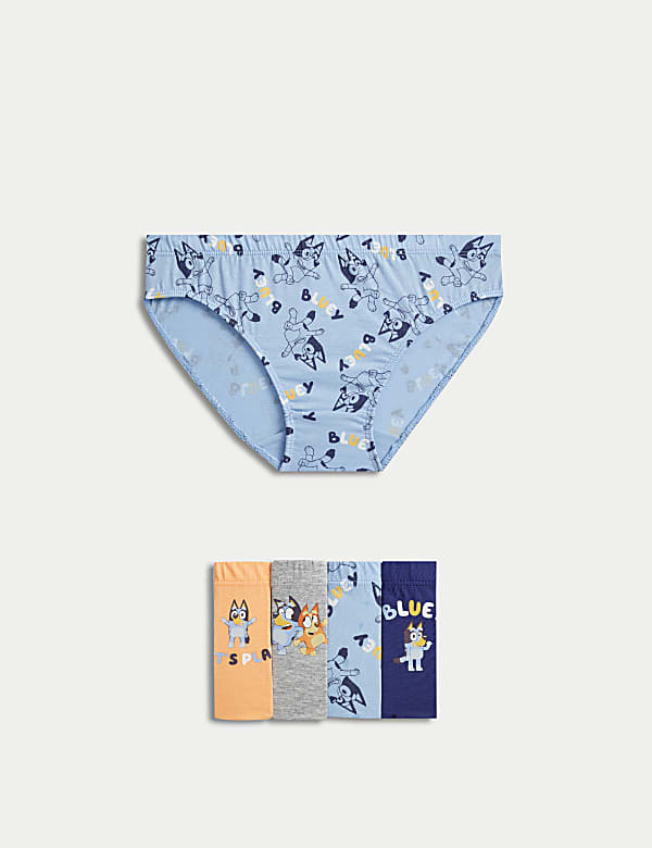 Lot de 5&nbsp;slips 100&nbsp;% coton à motif Bluey™ (du 2 au 8&nbsp;ans) - CH