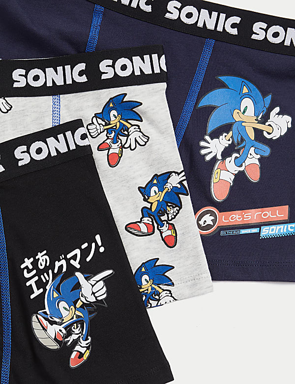 3pk Cotton with Stretch Sonic™ Trunks (5-16 Yrs)